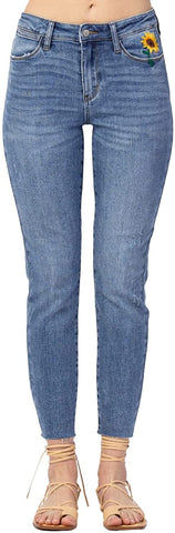 Judy Blue Womens High Waist Tummy Control Slim Fit Bootcut Jeans