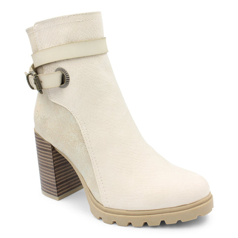 Blowfish Malibu Womens Vanya Textile and Faux Leather Ankle Boots