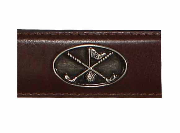 Greg Norman Mens Golf Cross Concho Belt