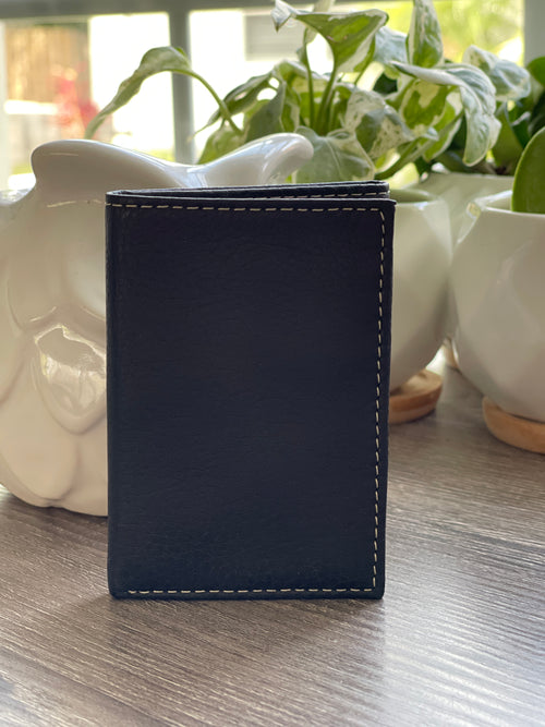 Mens Leather Trifold Wallet