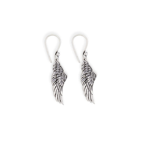 Myra Bag Ving Silver Angel Wings Earrings