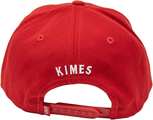 Kimes Ranch Unisex Weekly Tall Flat Bill Adjustable Snapback Cap Hat, Red