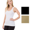 Zenana Womens Rayon Ribbed Racerback Tank Top