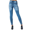 Vocal Apparel Womens Rhinestone Embellished Skinny Jeans