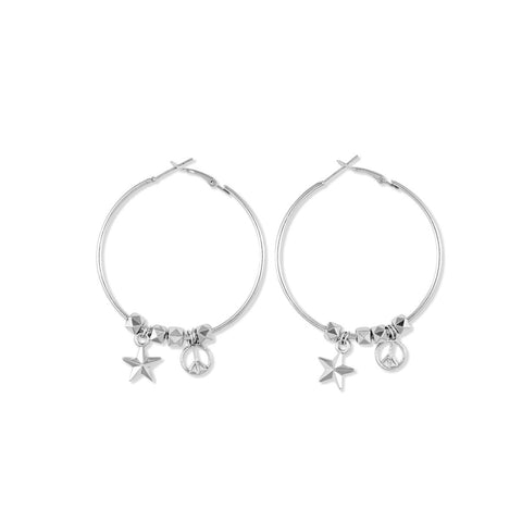 Myra Bag Dangly Danglers Charm Hoop Earrings