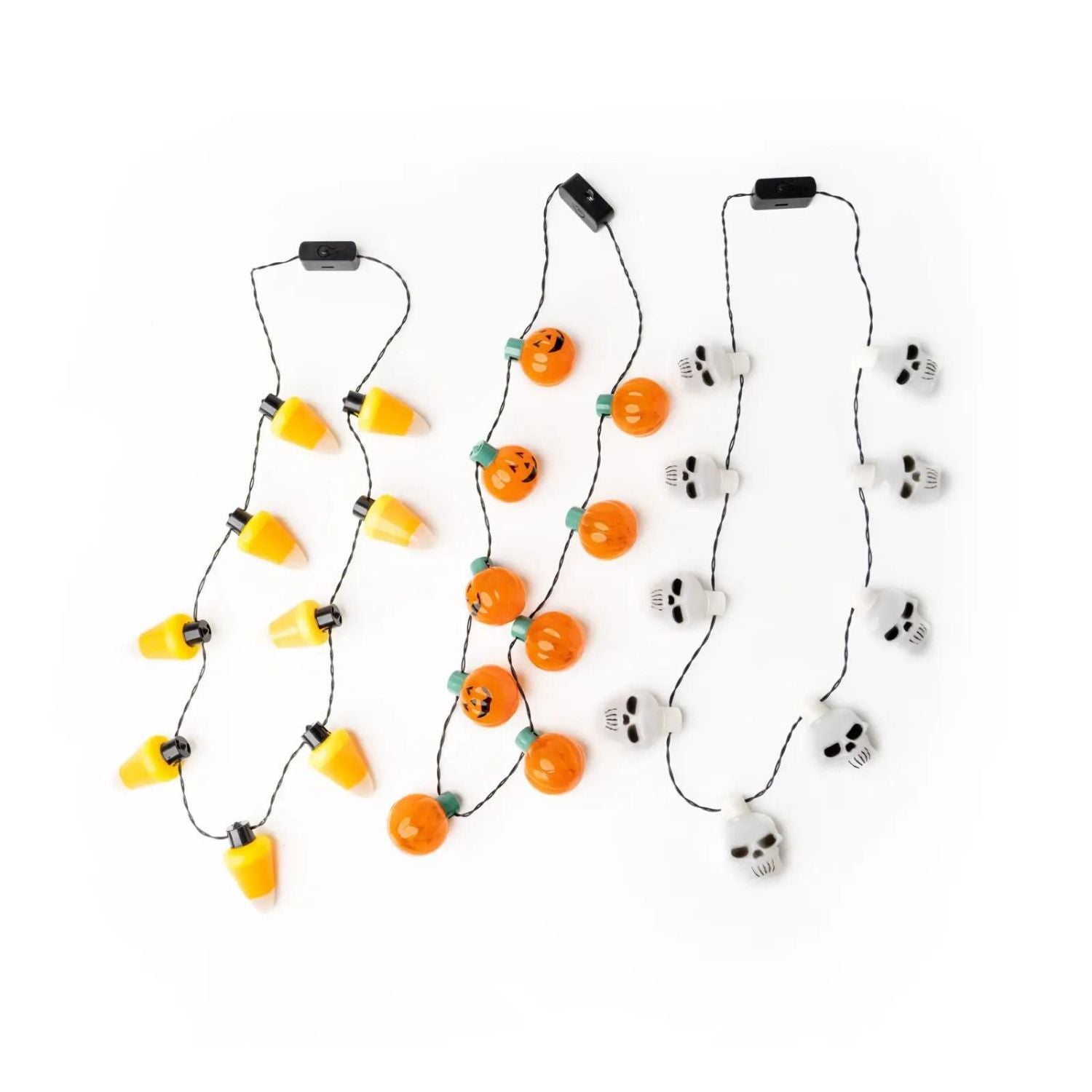 Spooky Lites Jumbo Flashing Halloween Necklace, Assorted