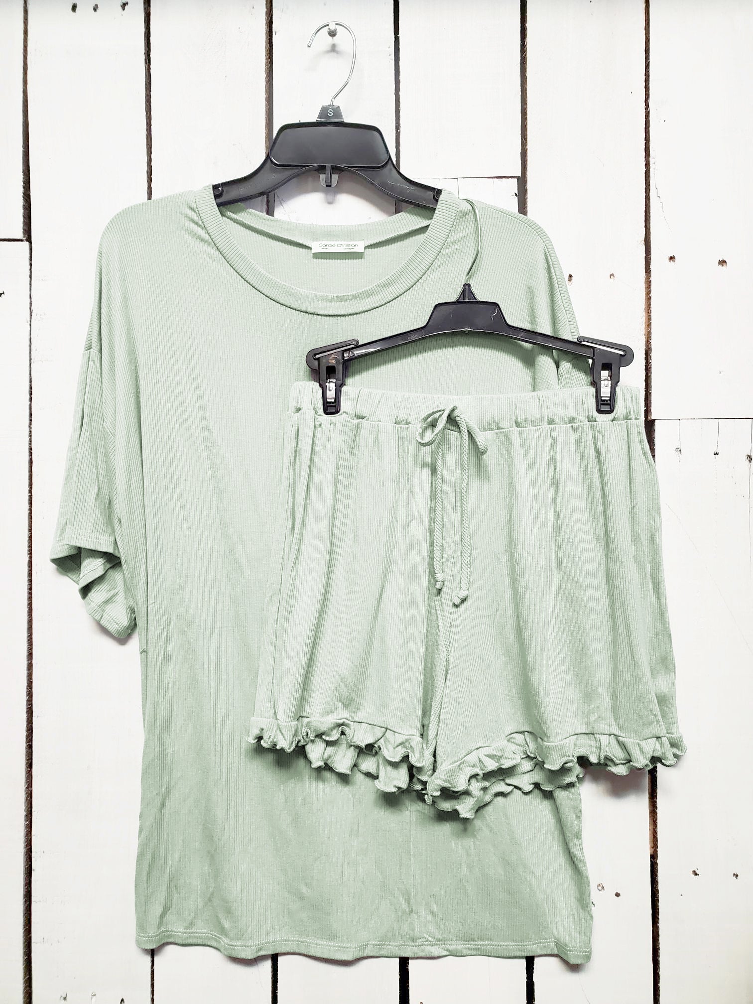 Pajama Top and Short Set, 2 Piece, Carole Christian