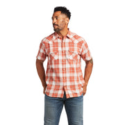 Ariat Mens Harley Retro Snap Short Sleeve Plaid Shirt