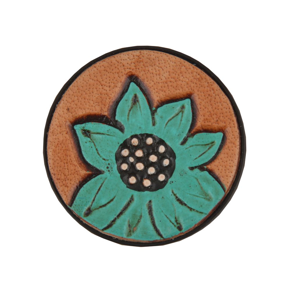 Myra Bag Lush Blue Floral Leather Phone Holder Stand