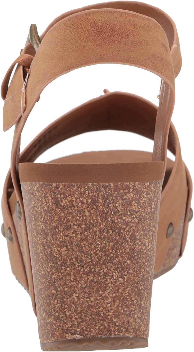 Volatile Womens Nekoma Ankle Strap Wedge Sandals