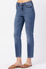 Judy Blue Womens High Rise Slim Fit Ankle Length Medium Wash Jeans