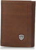 Ariat Mens Shield Concho Rowdy Leather Tri-Fold Wallet (Sunshine)