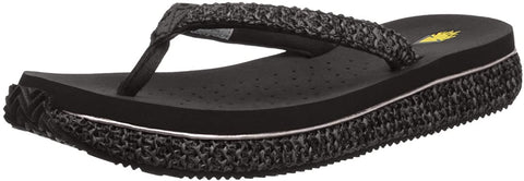 Volatile Womens Woven Raffia Palau Wedge Sandal