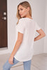 White Birch Womens Cut Out Short Sleeve Solid Knit Top