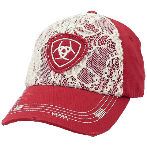 Ariat Womens Bold Floral Animal Print Adjustable Snapback Cap Hat