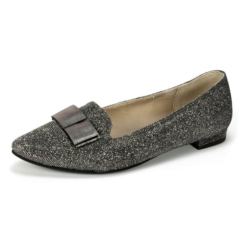 Rialto Women's Amalia Flat (Gunmetal, 6M)