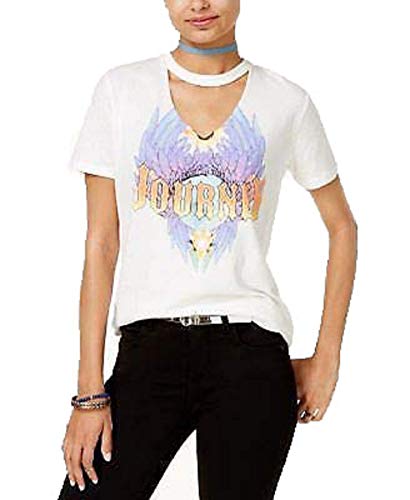 Freeze 24-7 Juniors Cotton Choker T-Shirt Natural XS