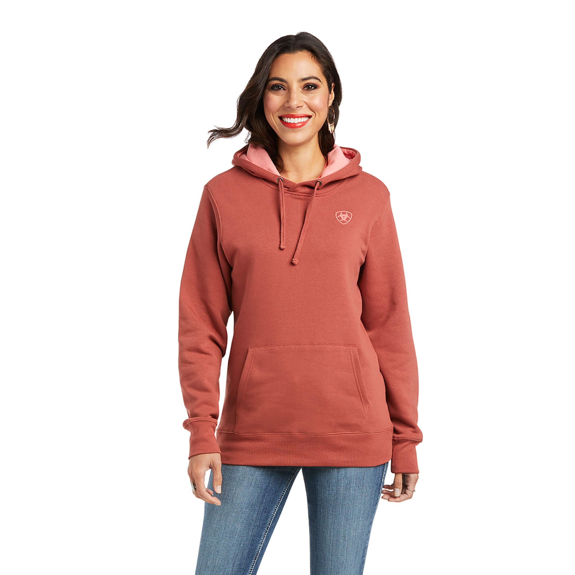 Ariat Womens Real Arm Logo Hoodie Sweatshirt