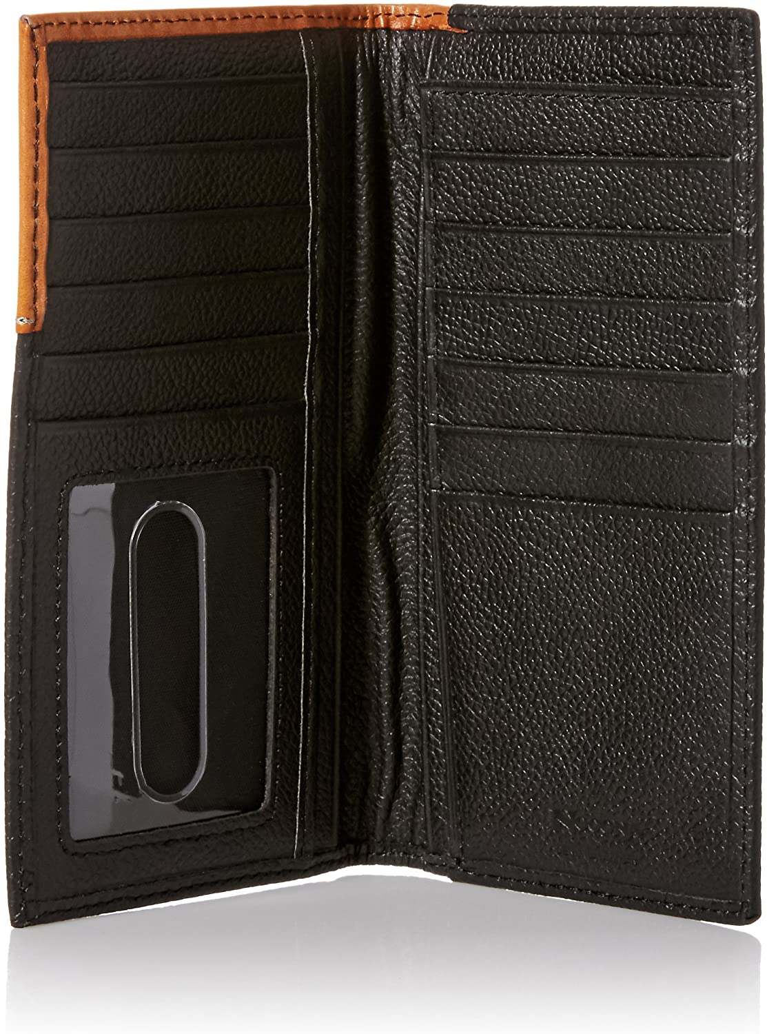 Nocona Mens Praying Cowboy Concho Floral Embossed Rodeo Wallet (Black)