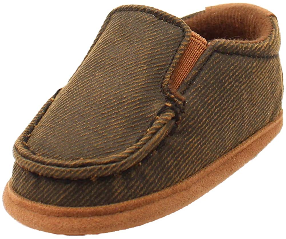 Dbl Barrel Noah Baby Buckers Casual Slip On Oilskin Fabric Bootie