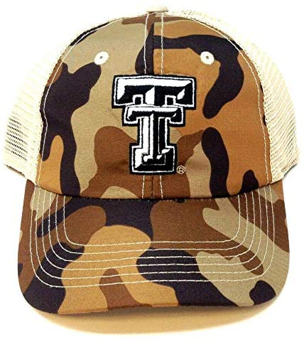 National Cap Mens NCAA Woody Style Mesh Back Adjustable Snap Back Ball Cap