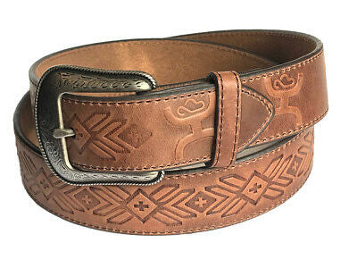 3D Belt Co Men's Aztec Stitch Western Belt