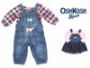 OshKosh B'gosh Little Girls 2 Piece Overall Outfit