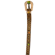 Nocona Womens Cheetah Rhinestone Belt - Small