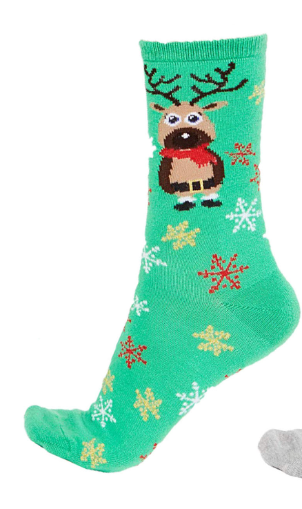 Charter Club Womens Holiday Crew Socks