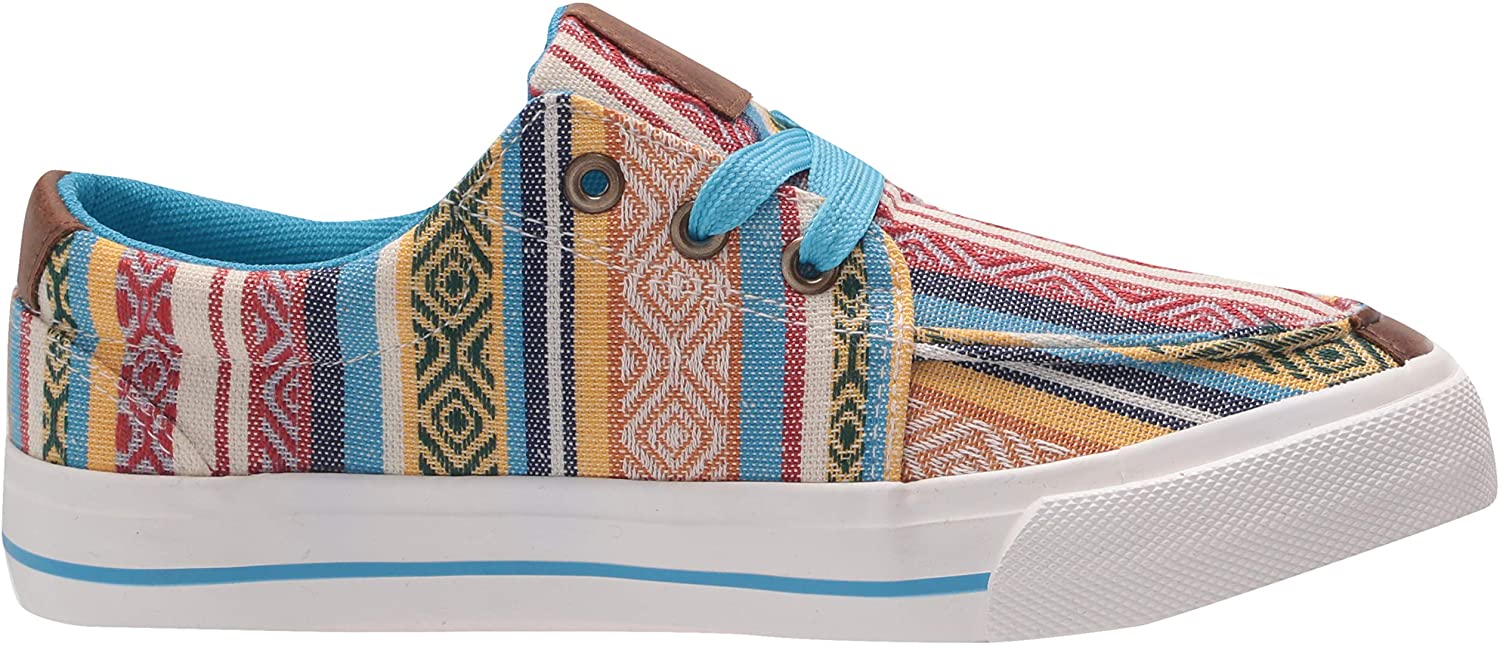 Roper Womens Angel Fire Fashion Vulcanized Serape Canvas Sneaker