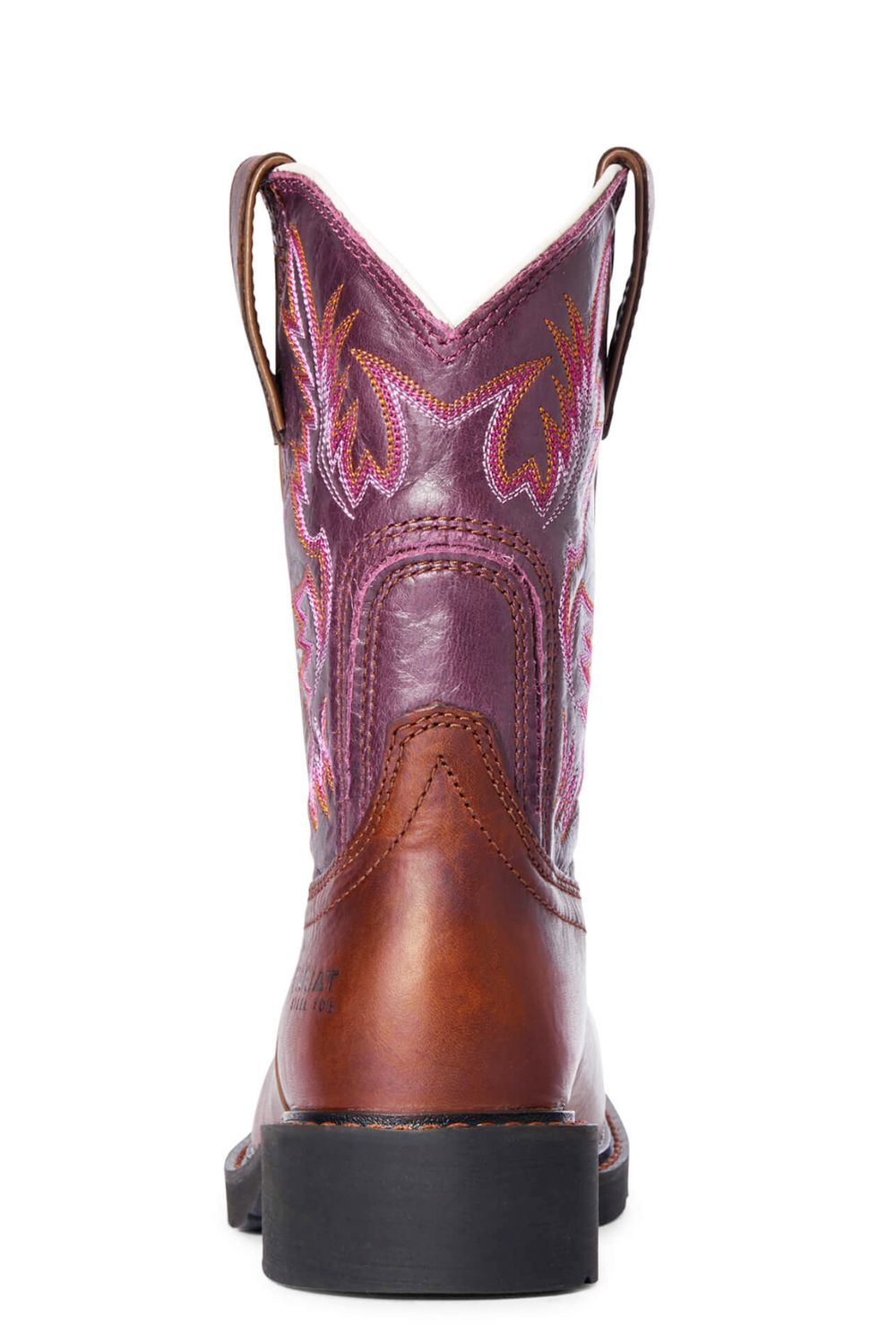 Ariat Womens Krista Steel Toe Leather Work Boot, Dark Tan/Fig