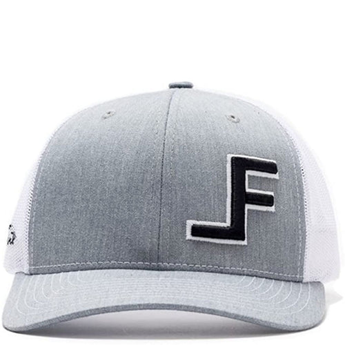 Lane Frost Wreck 3D Logo Adjustable Snap Back Baseball Cap, Grey/White