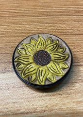 Myra Bag Tournesoi Sunflower Leather Phone Holder Stand