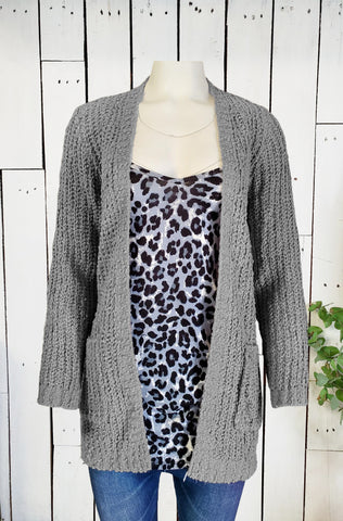 Loved + Adored Womens Knit Open Cardigan