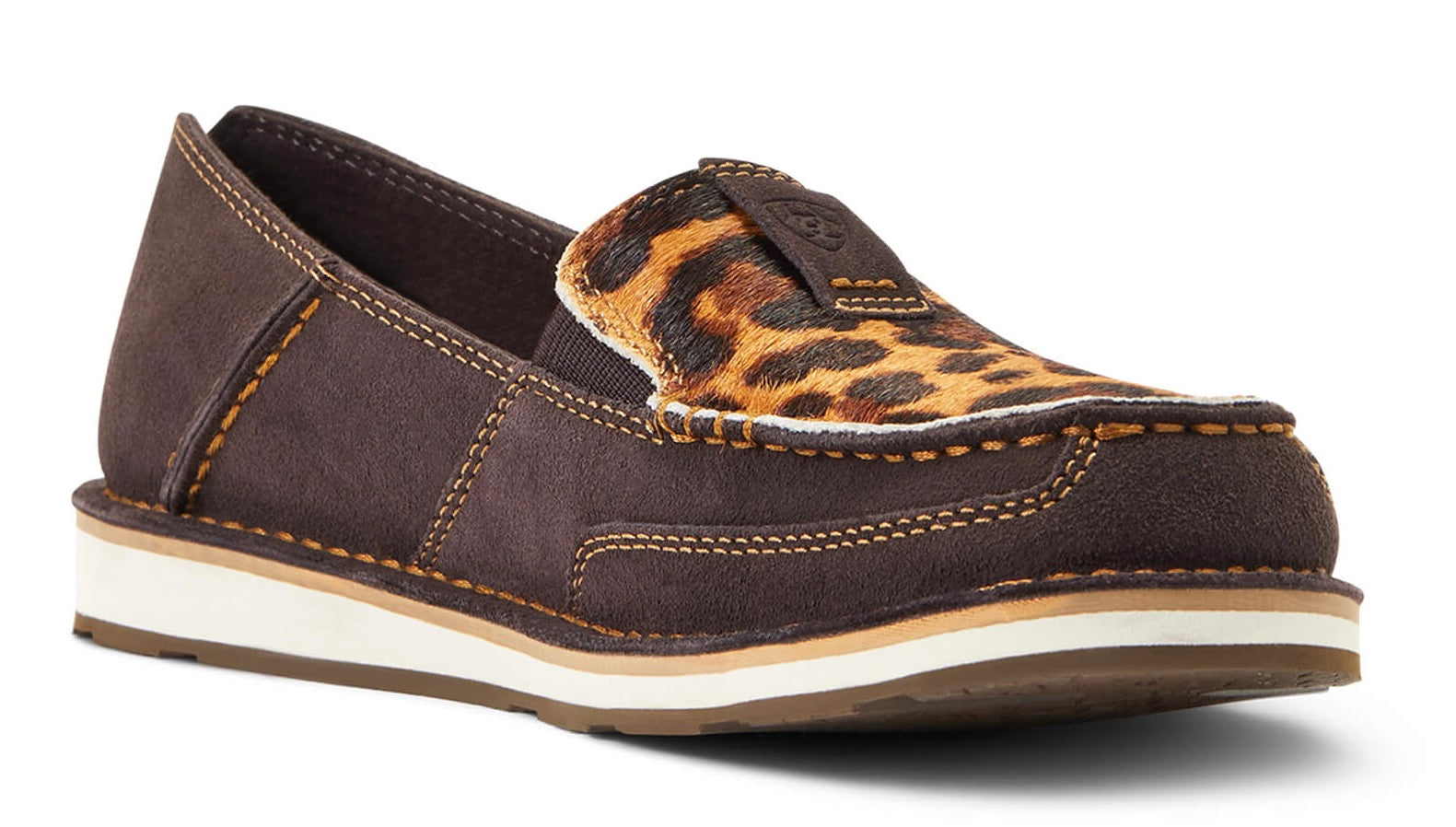 Ariat Womens Cruiser Suede Leather Hair-On Slip-On Shoe