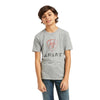 Ariat Youth Boy' Short Sleeve Blends Heather Grey T-Shirt