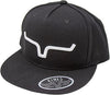 Kimes Ranch Unisex Weekly Tall Flat Bill Adjustable Snapback Cap Hat, Black