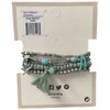 Myra Bag Powder Stacked Turquoise Bracelet