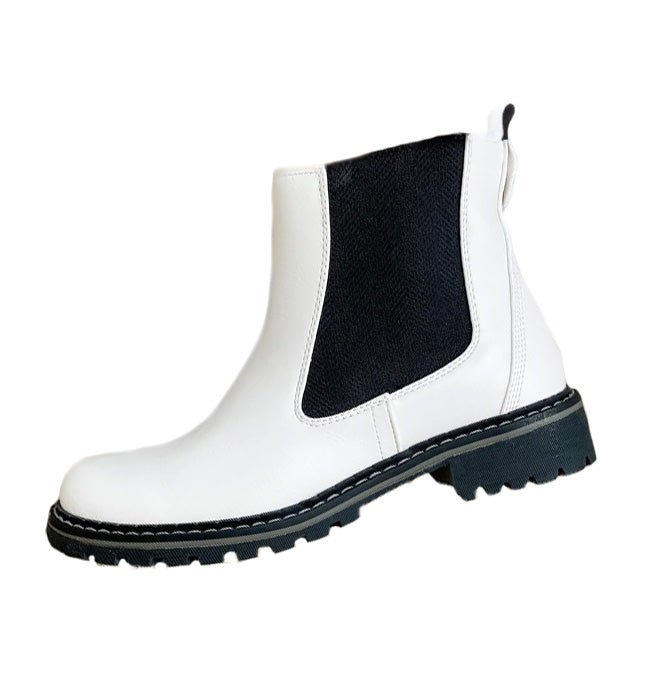 Corkys Womens To Be Honest Faux Leather Ankle Bootie