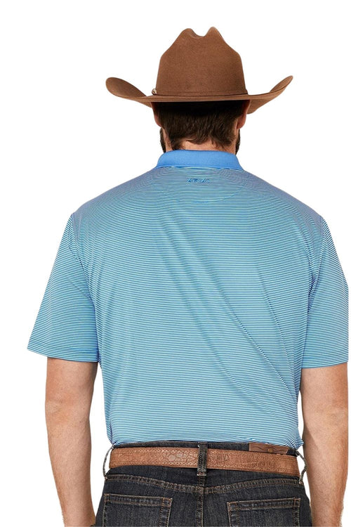 Ariat Men's Micro Stripe Short Sleeve Polo Shirt