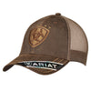 Ariat Mens Oilskin Shield Logo Mesh Back Snapback Cap