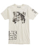 New World Mens Reptile Still Life Graphic-Print T-Shirt (Cream,XXL)