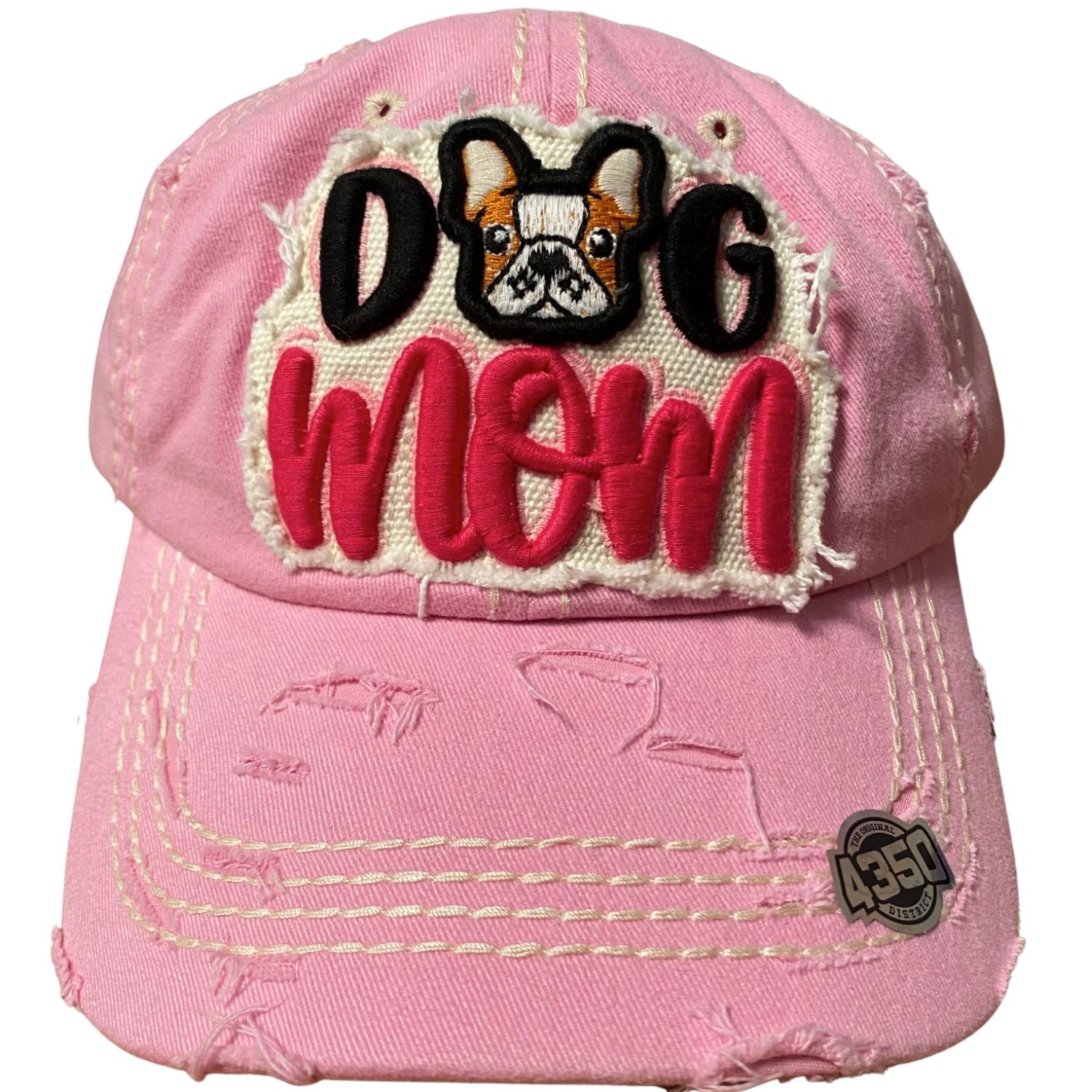 4350 District Womens Baseball Cap Washed Distressed Vintage Adjustable Hat