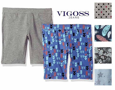 Vigoss Girl's Summer Casual Jean Shortie Shorts-Different Styles and Patterns