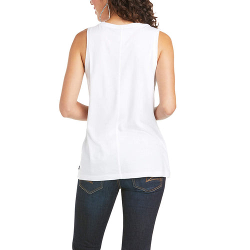 Ariat Womens Element Cotton Jersey Tank Top, White
