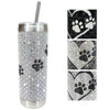 Jacqueline Kent Rhinestone 20oz Bling Tumbler with Clear Lid, Straw and Gift Bag