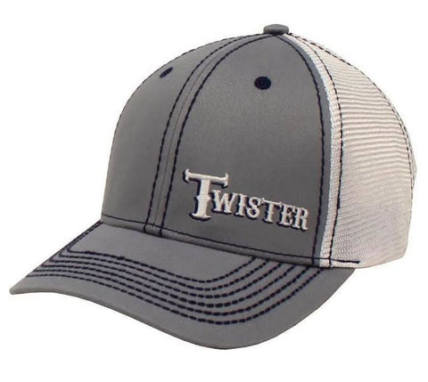 Twister Mens Offset Logo Mesh Back Snapback Cap