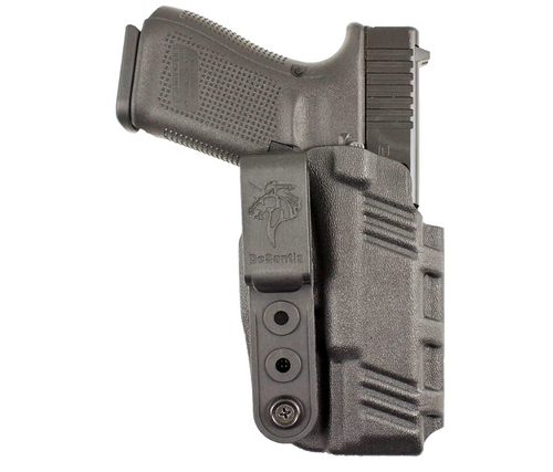 DeSantis Slim-Tuk, Inside The Waistband Gun Holster,Black, KYDEX,137KJB6Z0, FITS: Glock 19, 23, 32,19X, 19 GEN 5, 45,36 with OR Without Reflex Sight