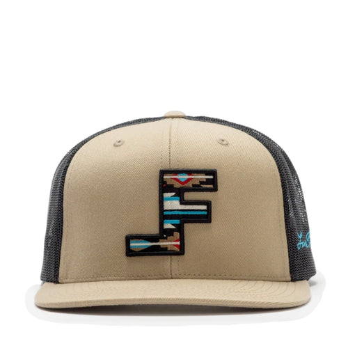 Lane Frost Round Up 3D Logo Adjustable Snap Back Baseball Cap, Beige/Black
