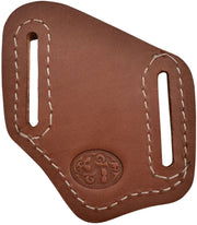 3D Mens Vertical Sleeve Leather Knife Sheath (Tan, Small)